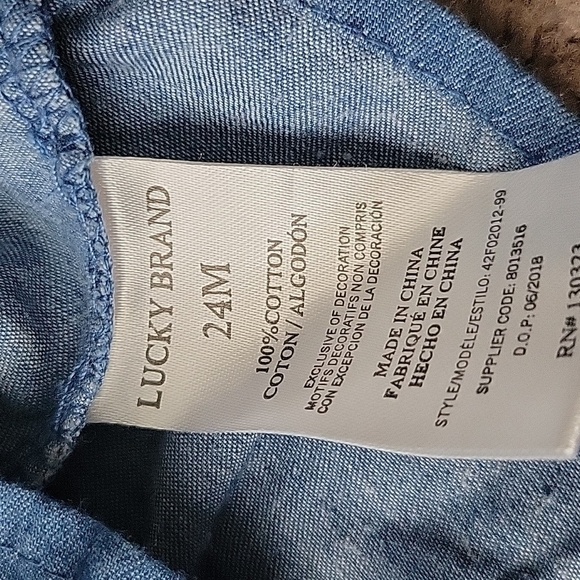 Lucky Brand Toddler Girl's Long Sleeve Top - Picture 6 of 13